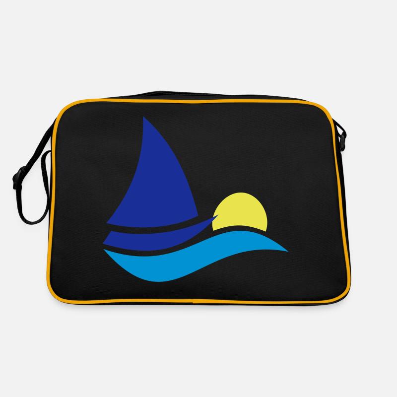 segelboot Retro Tasche