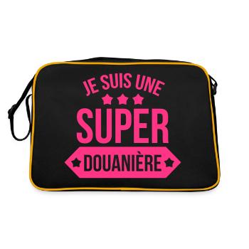 Douanier / Douane / Douanière / Police / Frontière - Retro Bag - black/gold - Back