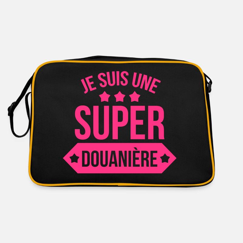 Douanier / Douane / Douanière / Police / Frontière Sac Retro