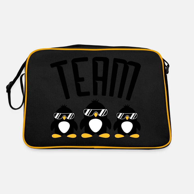 Logo Team Pinguine Retro Tasche