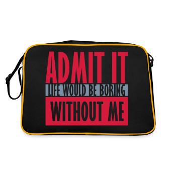 vie ennuyeuse sans moi - Sac Retro - noir/or - Dos