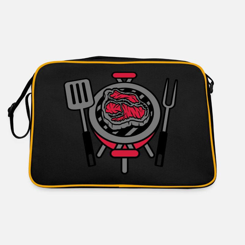 Steak BBQ Grill Master Coal Grill Sac Retro