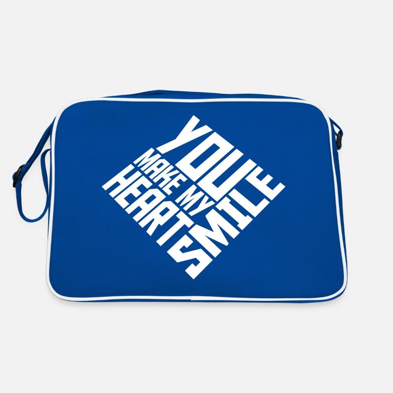 make my heart smile Retro Tasche