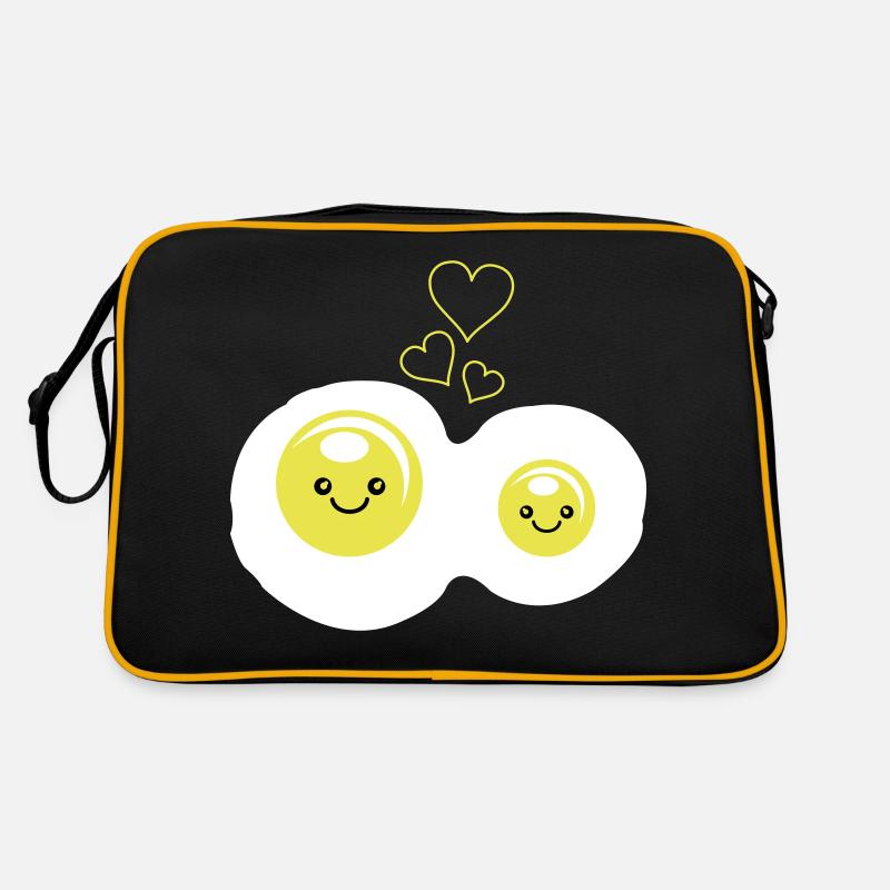 Amour des œufs au plat Sac Retro