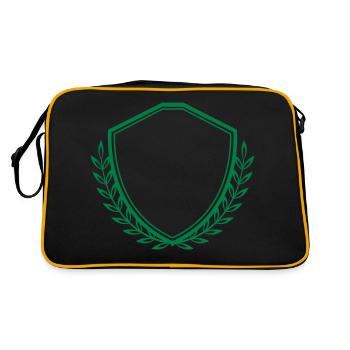 Emblème de l’écusson - Sac Retro - noir/or - Dos