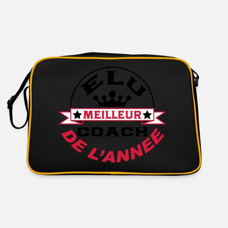 Elu meilleur COACH de l'année - Sac Retro - noir/or