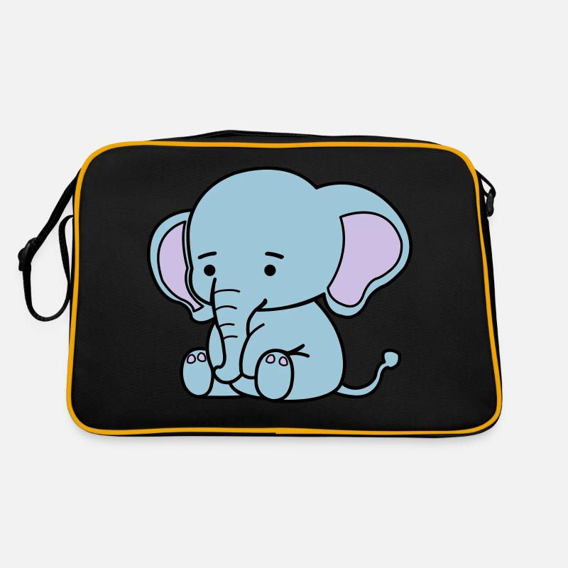 Éléphant mignon Sac Retro