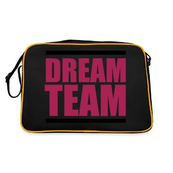Dream Team - Retro Bag - black/gold - Back