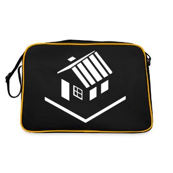 Icône de propriété de maison - Sac Retro - noir/or - Dos