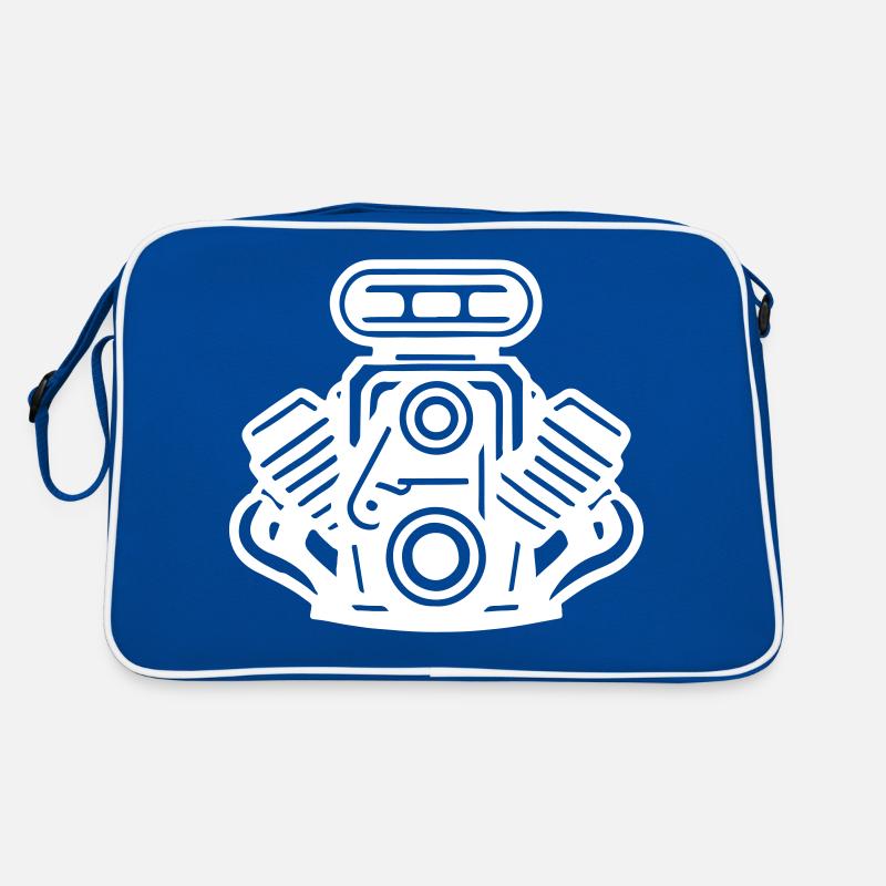 Engine Car Symbol Tuning Retro Bag