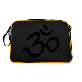 Symbole Om - Sac Retro - noir/or - Dos
