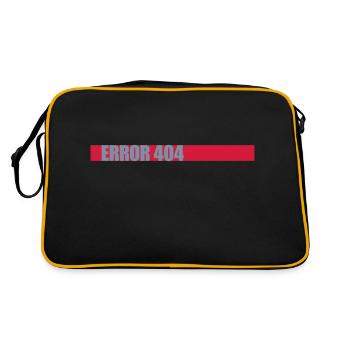 Network Lost Error 404 - Retro Bag - black/gold - Back