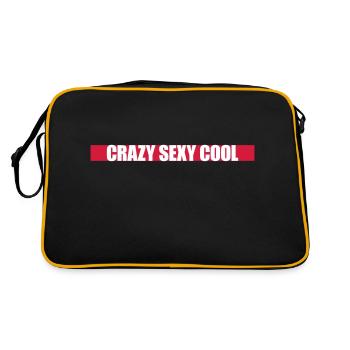 crazy sexy cool design - Retro Bag - black/gold - Back