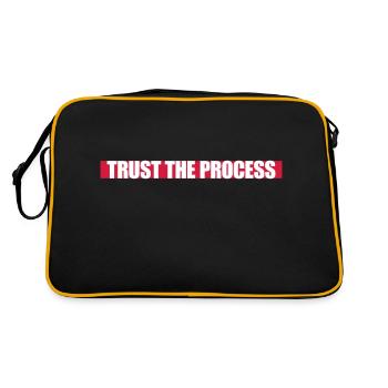 trust the process Quote - Retro Bag - black/gold - Back