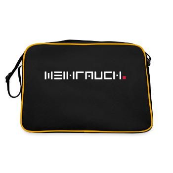 WEIHRAUCH - Retro Tasche - Schwarz/Gold - Hinten