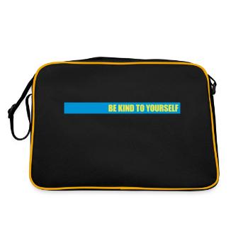 soyez gentil avec vous-même - Sac Retro - noir/or - Dos