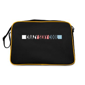 crazy sexy cool design - Retro Bag - black/gold - Back