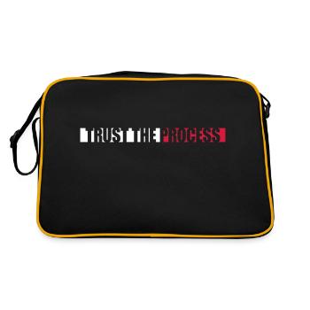 trust the process Quote - Retro Bag - black/gold - Back