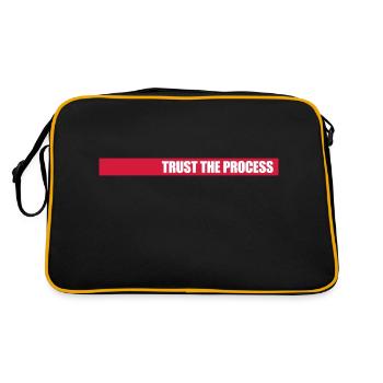 trust the process Quote - Retro Bag - black/gold - Back
