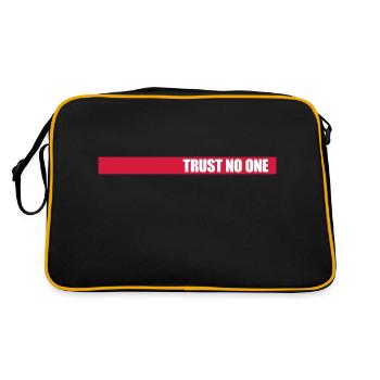 trust no one quote - Retro Bag - black/gold - Back