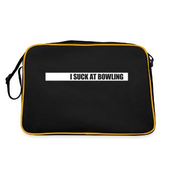 Je suis nul au bowling - Sac Retro - noir/or - Dos
