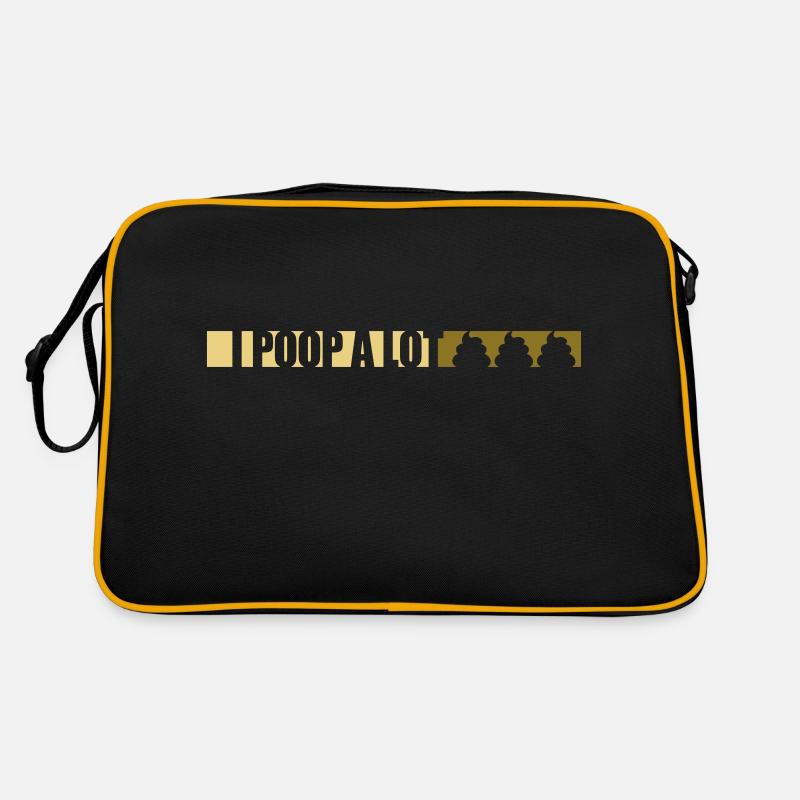 I poop a lot Retro Tasche