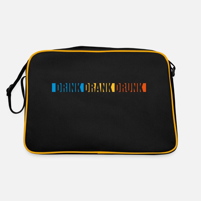 drink drank drunk quote Retro Bag