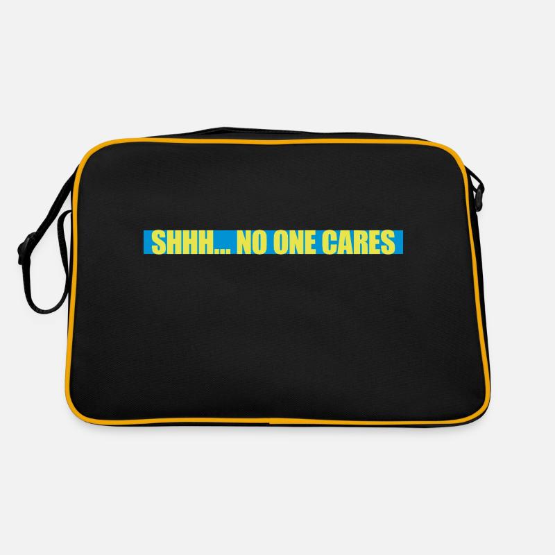 shhh no one cares Retro Tasche