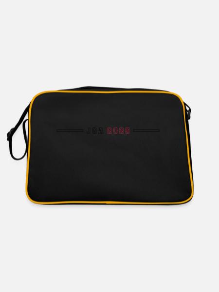 JGA 2025 Linie Junggesellenabschied - Retro Tasche - Schwarz/Gold - Hinten