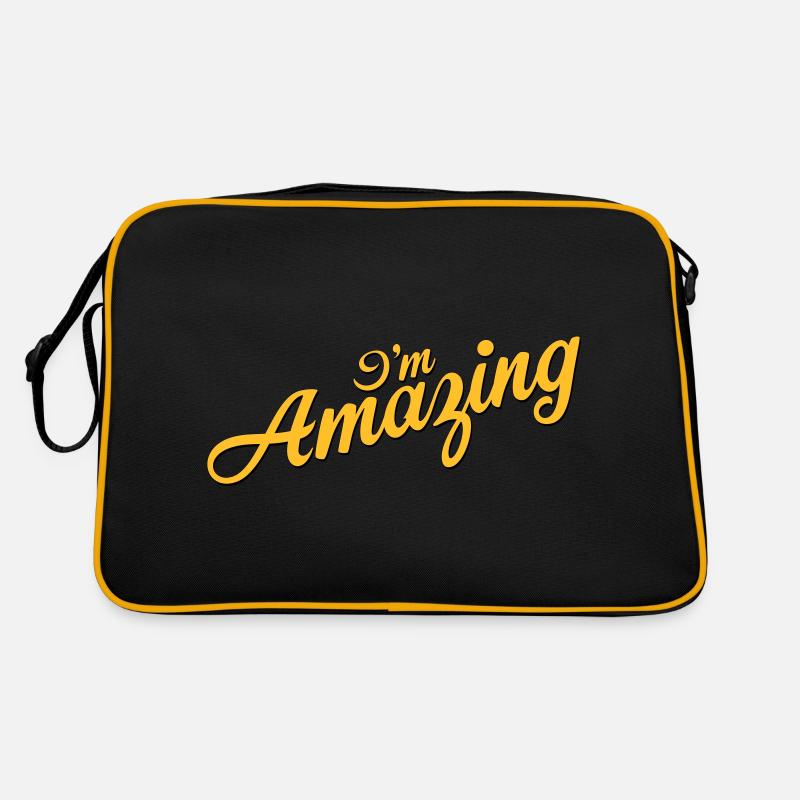 Ich bin erstaunlich Retro Tasche