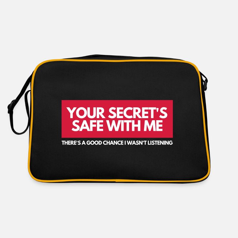 YOUR SECRET SAFE WITH ME Retro Bag