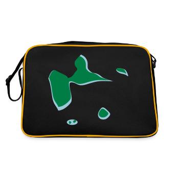 Créez vos T-Shirts de l'Archipel Guadeloupéen 971 - Sac Retro - noir/or - Dos