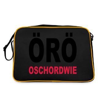 Oeroe - good luck in French - Retro Bag - black/gold - Back