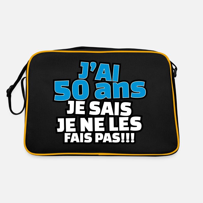 j'ai 50 ans je sais le ne les fais pas. Sac Retro