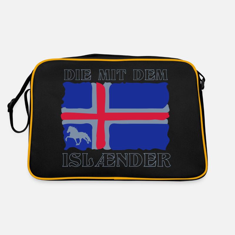 Die mit dem Isländer Retro Tasche
