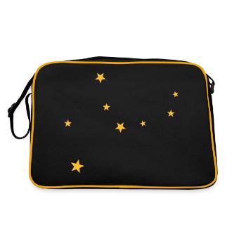 Constellation de la Vierge - Sac Retro - noir/or - Dos