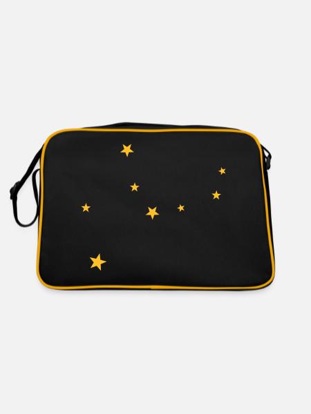 Virgo constellation - Retro Bag - black/gold - Back