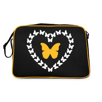 Butterflies In The Stomach - Retro Bag - black/gold - Back