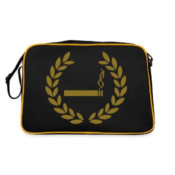 smoking deluxe - Retro Bag - black/gold - Back