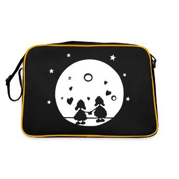 moonshine - Retro Tasche - Schwarz/Gold - Hinten