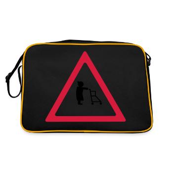 Soutien retraités - Sac Retro - noir/or - Dos