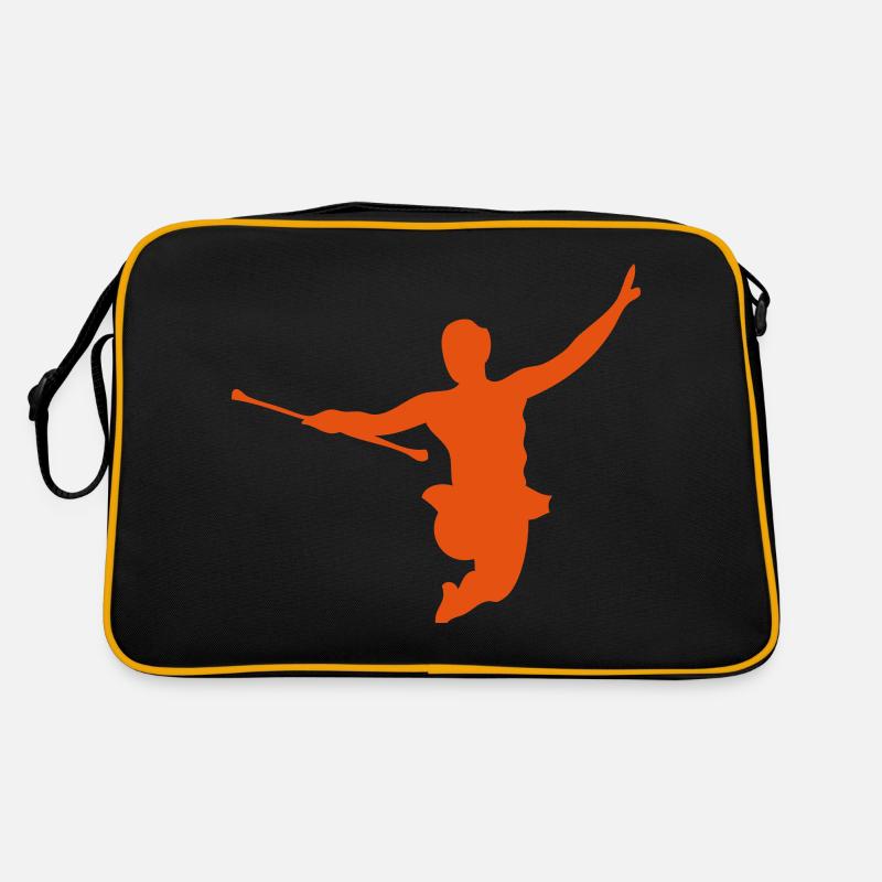 Tänzer wirbeln baton6 Retro Tasche