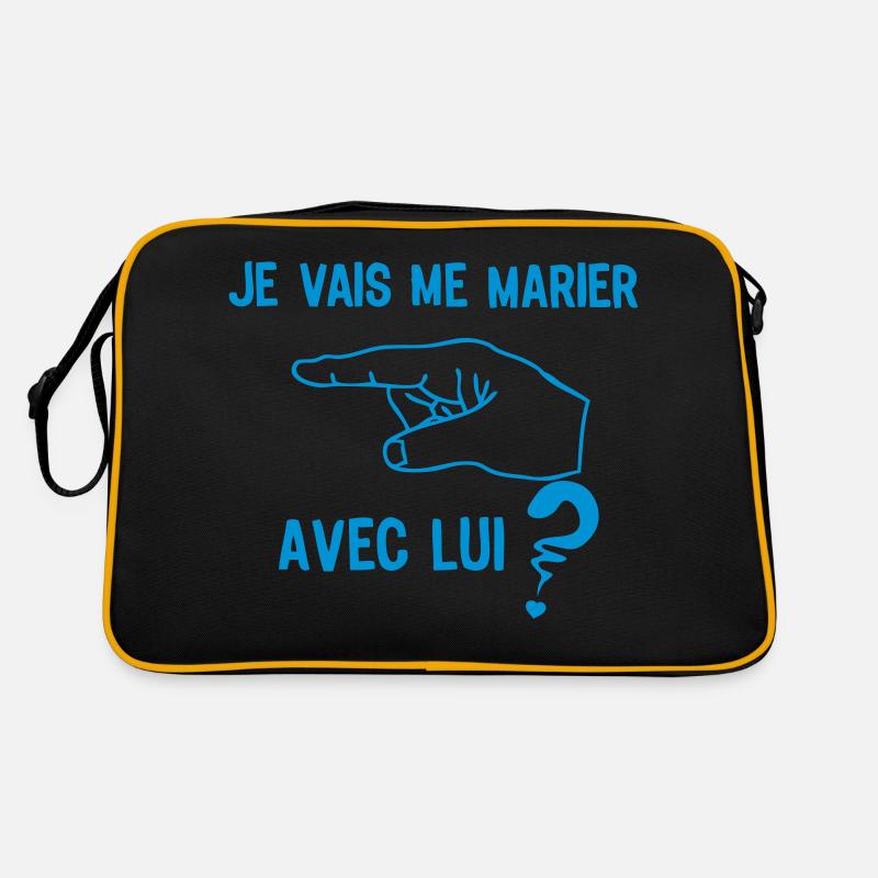 marier avec lui doigt pointe interrogati Sac Retro