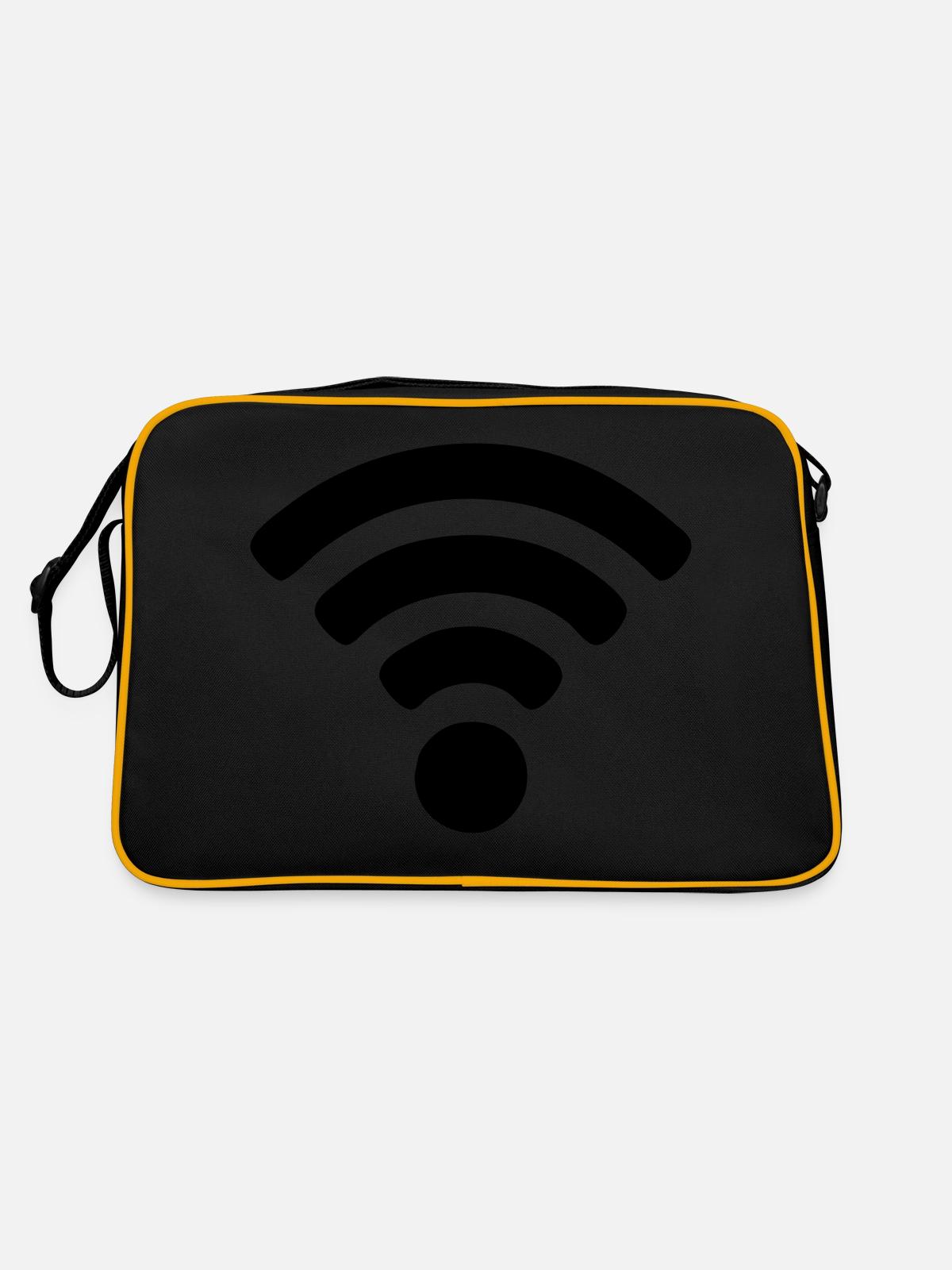 Wi-fi - Retro Bag - black/gold - Back