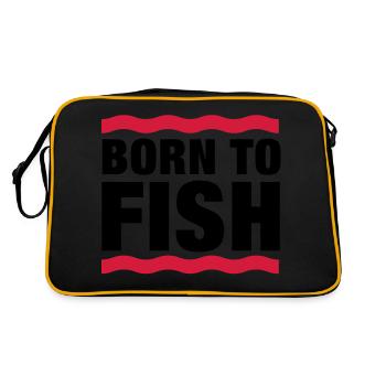 born_to_fish__f2 - Retro Bag - black/gold - Back