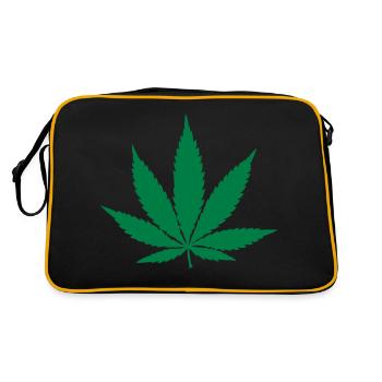 Cannabis - Sac Retro - noir/or - Dos