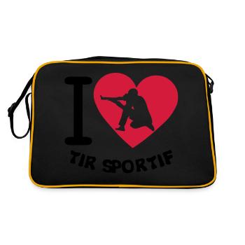 love shooting sports precision coeur2 - Retro Bag - black/gold - Back