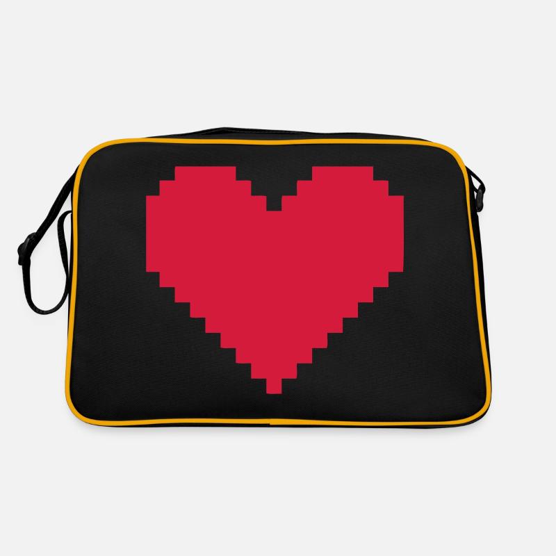 coeur pixel Sac Retro