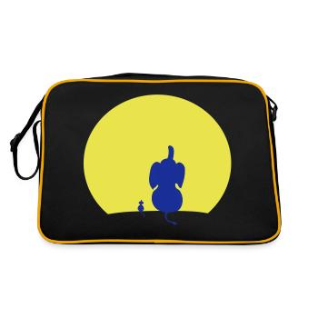 elefant_mouse_moon - Retro Bag - black/gold - Back