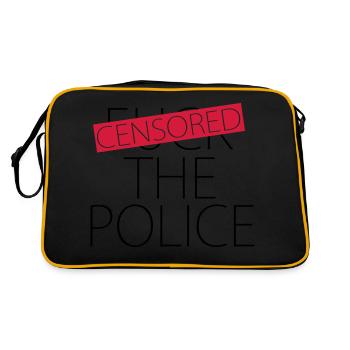 Fuck The Police - Censored - Retro Bag - black/gold - Back